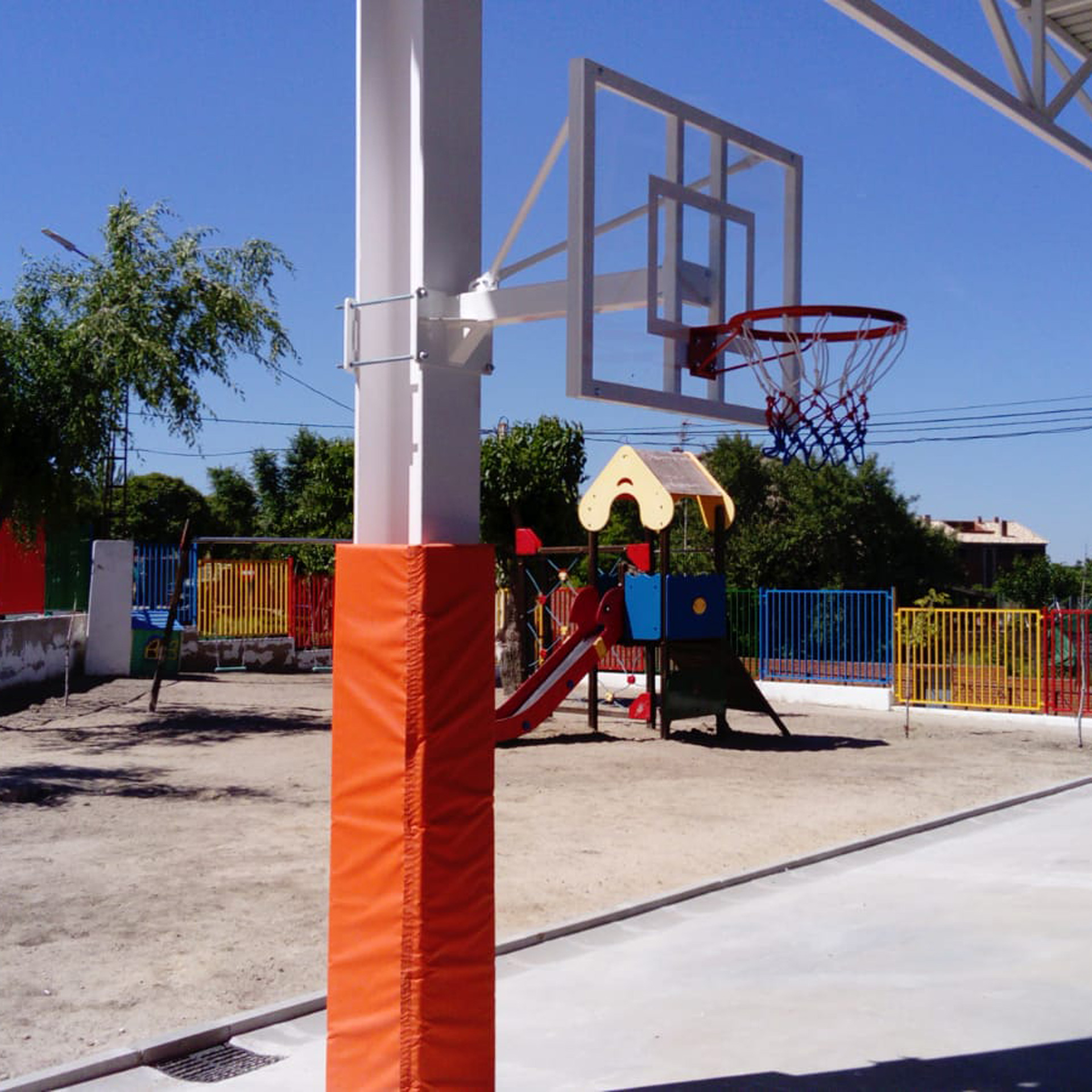 jgo canasta minibasket fija a viga vuelo 1 m JUEGO CANASTA MINIBASKET FIJA A VIGA VUELO 1 M