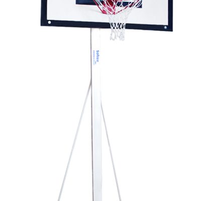JUEGO DE 2 CANASTAS MINIBASKET DELUXE MONOTUBO TUBO 100 TRASLADABLE 2 RUEDAS CON CARRO  -SIN TABLERO,ARO