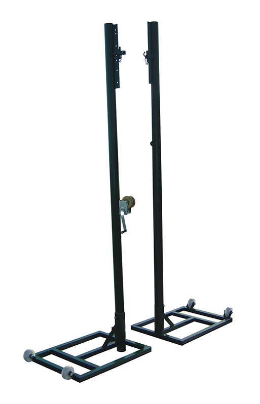 juego postes voleibol metálicos ø 80mm trasladables JUEGO POSTES VOLEIBOL METÁLICOS Ø 80MM TRASLADABLES
