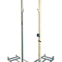 juego postes voleibol trasladables de aluminio sección cuadrada 80x80mm JUEGO POSTES VOLEIBOL TRASLADABLES DE ALUMINIO SECCIÓN CUADRADA 80X80MM