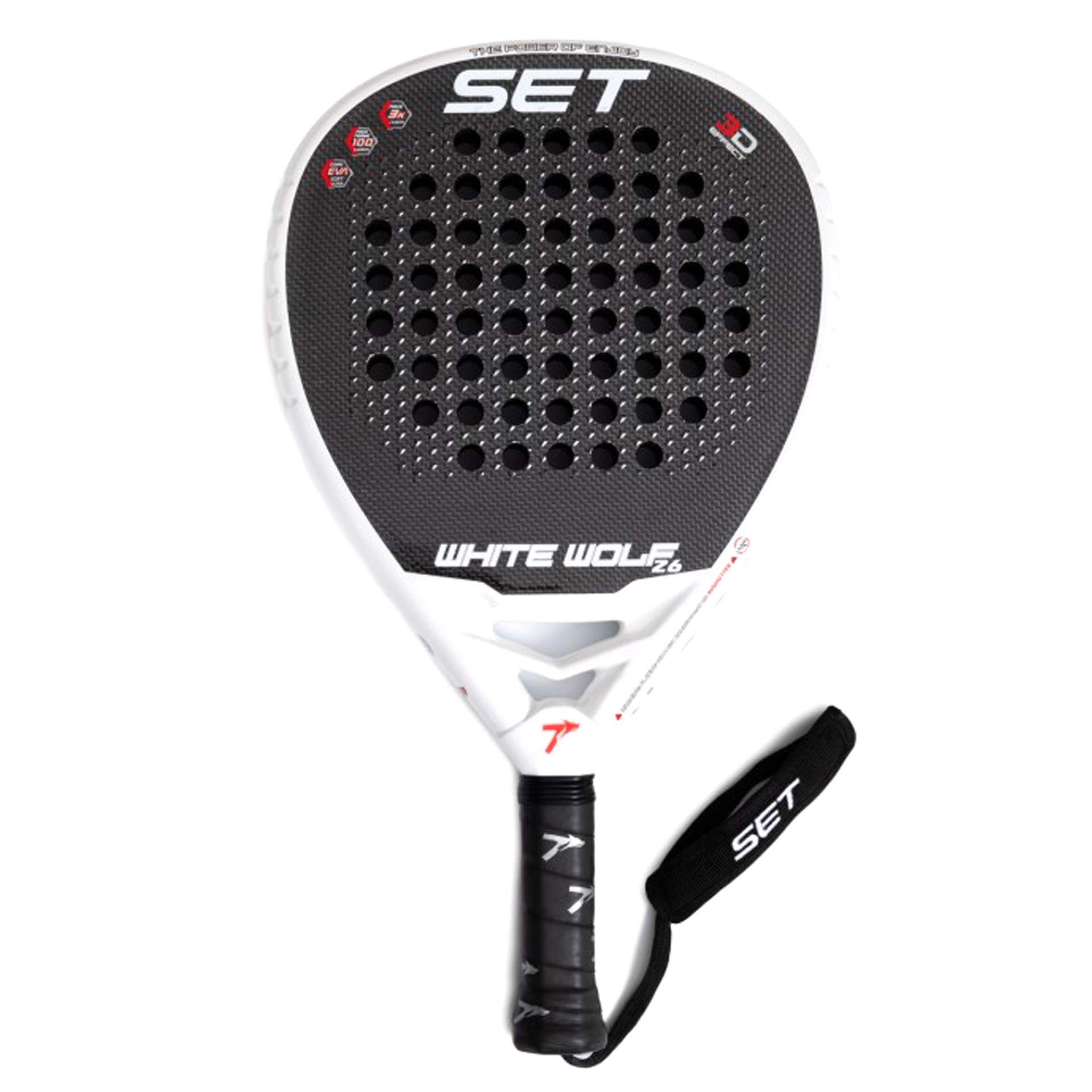 pala de pádel set white wolf PALA DE PÁDEL SET WHITE WOLF