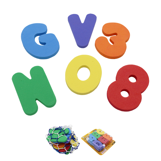 SET LETRAS Y NÚMEROS FOAM