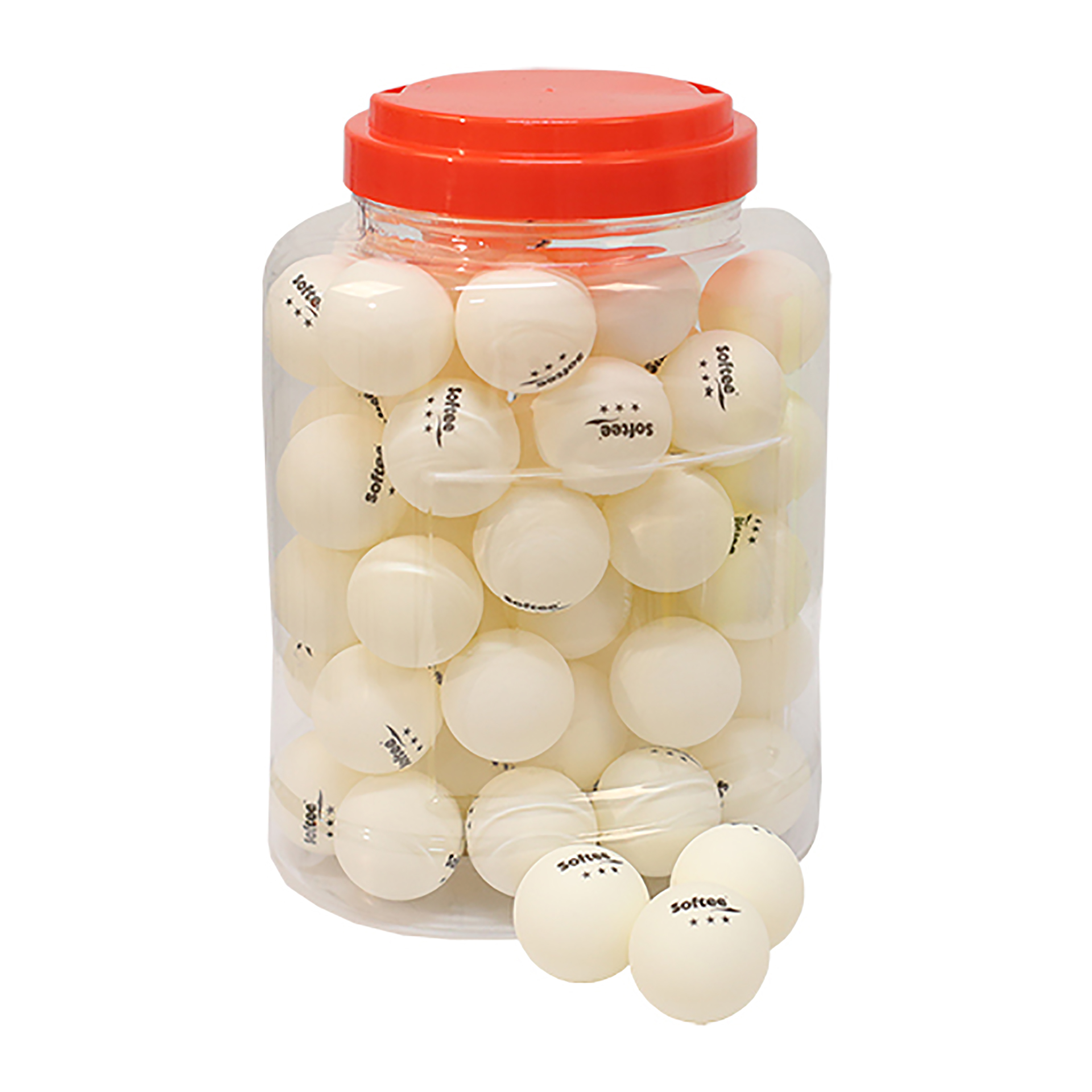 tarro 60 pelotas tenis de mesa softee 40mm TARRO 60 PELOTAS TENIS DE MESA SOFTEE 40MM