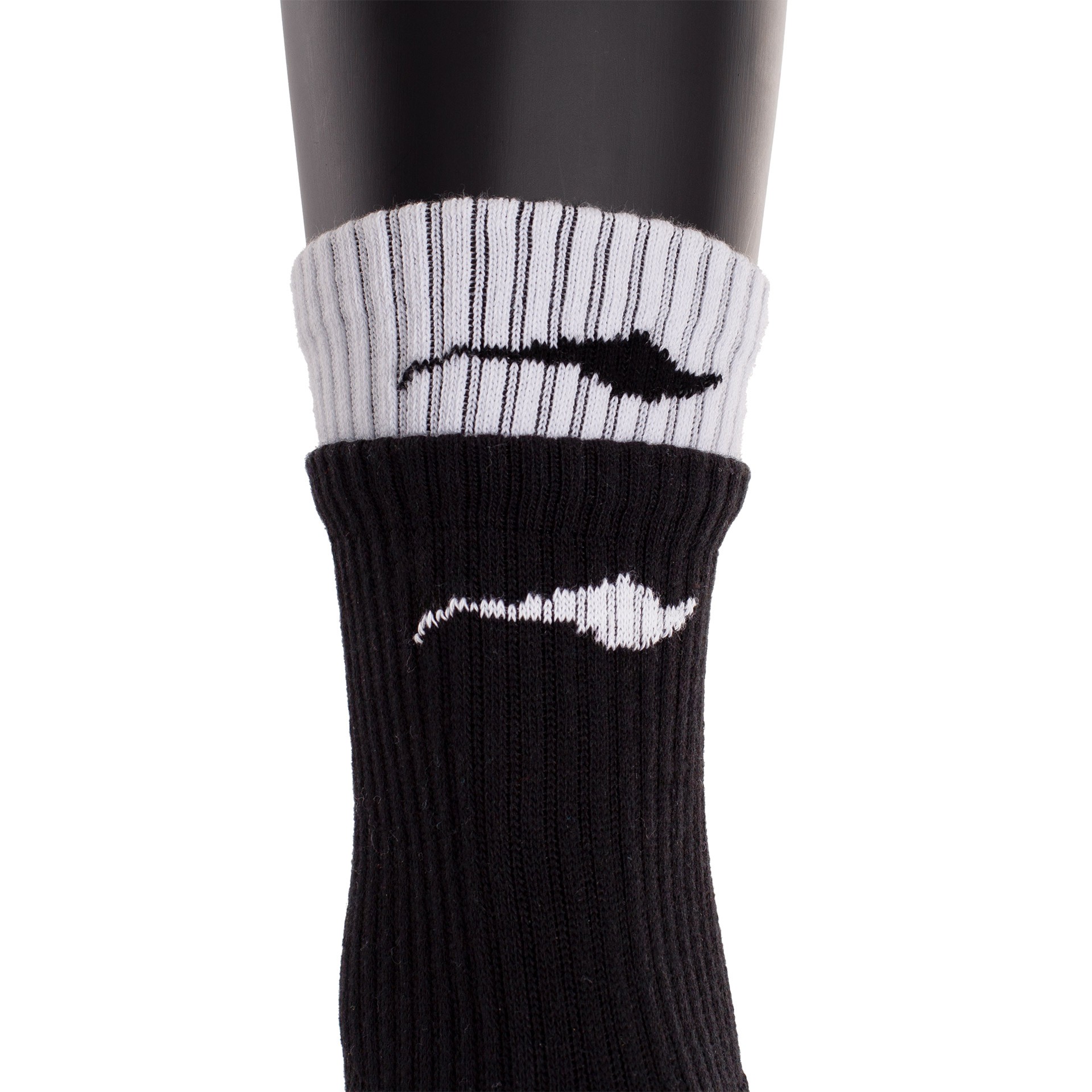 calcetines softee doble negro blanco 2 CALCETINES SOFTEE DOBLE