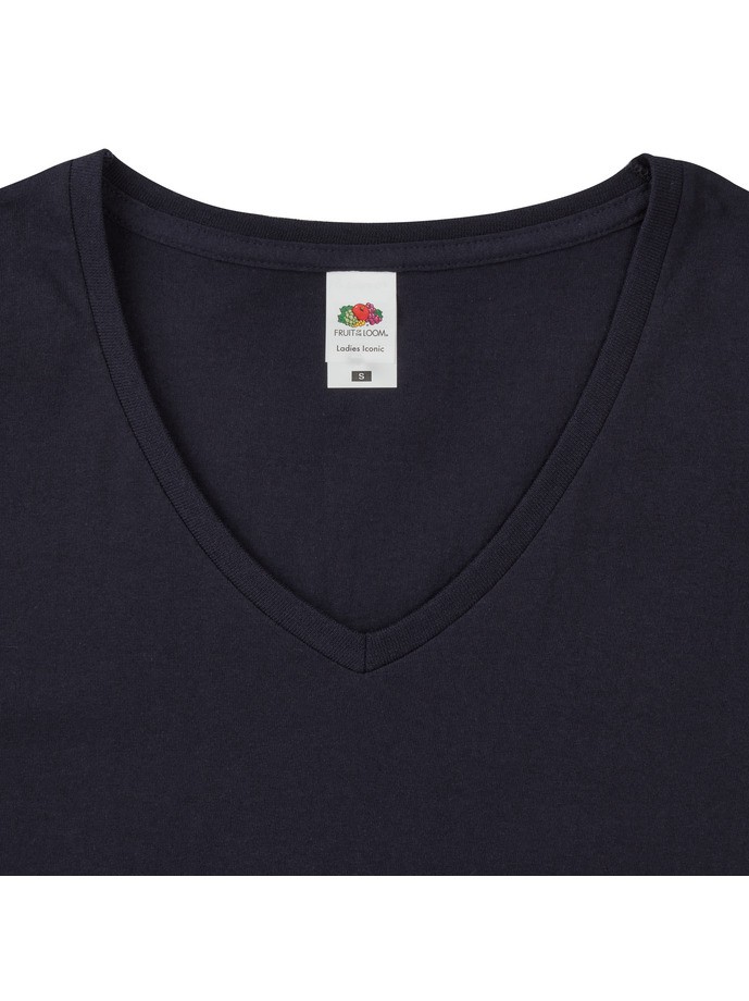 CAMISETA FRUIT OF THE LOOM LADIES ICONIC 150 V-NECK T