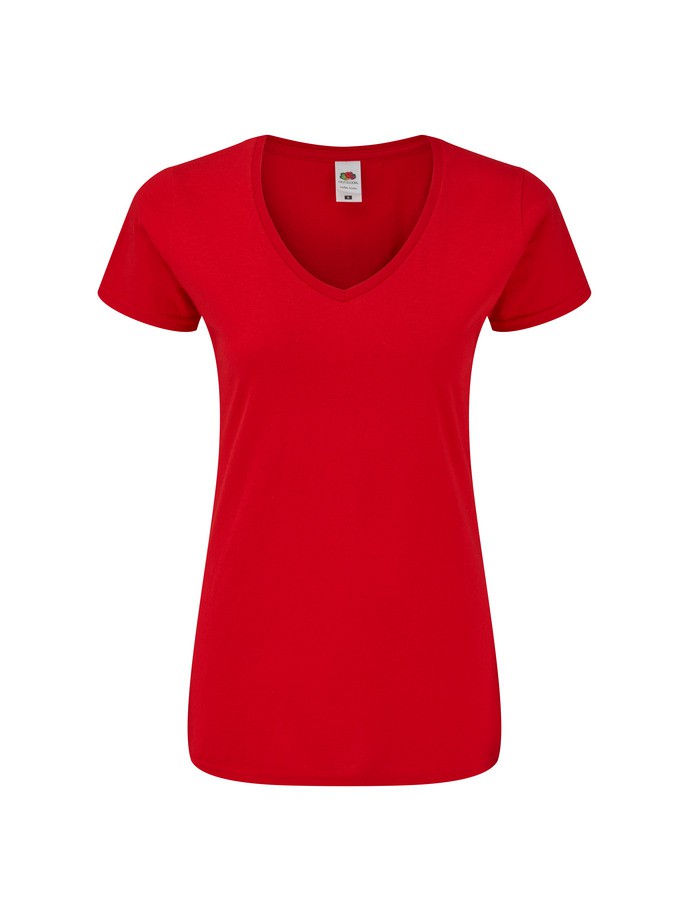 CAMISETA FRUIT OF THE LOOM LADIES ICONIC 150 V-NECK T