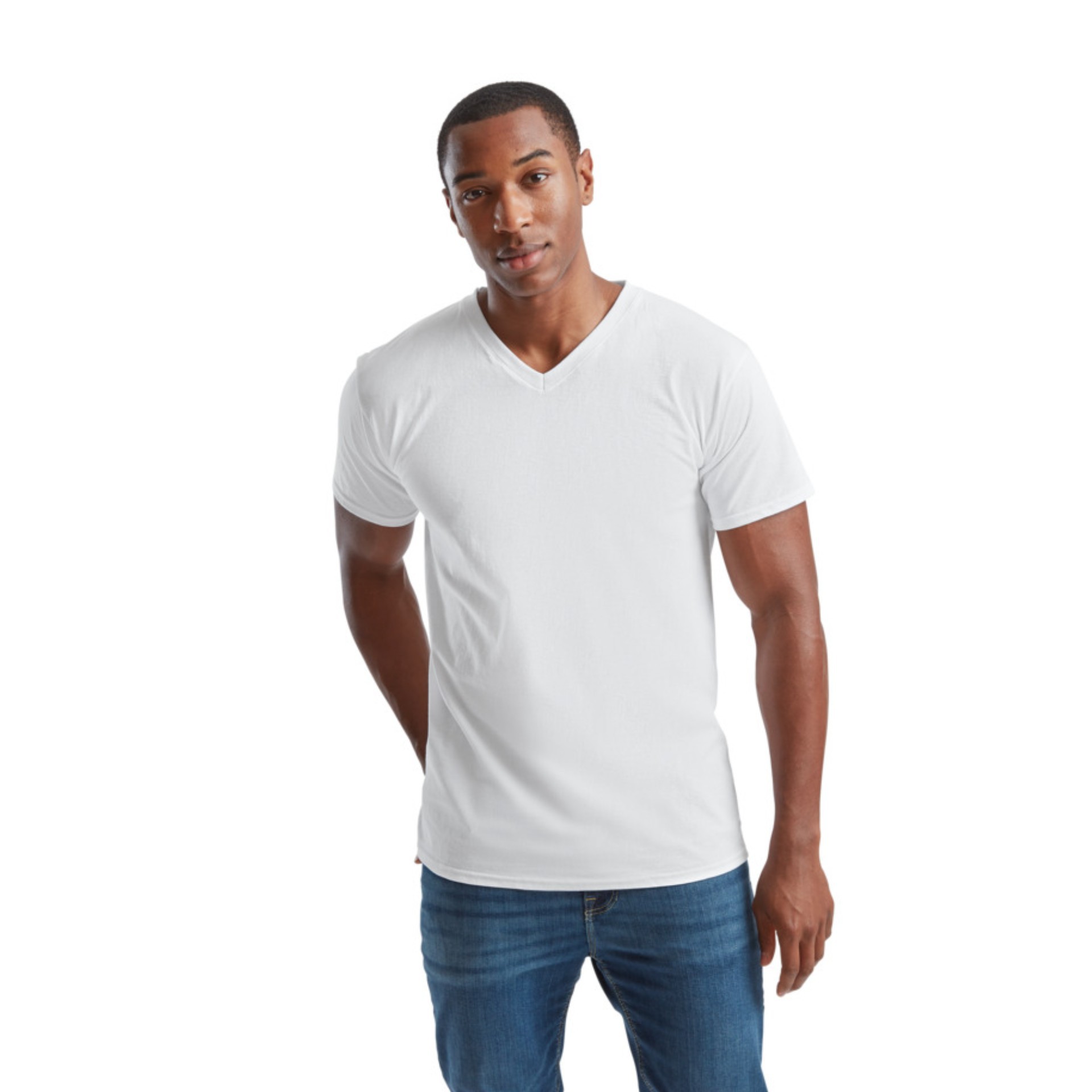 CAMISETA FRUIT OF THE LOOM VALUEWEIGHT V-NECK T ADULTO