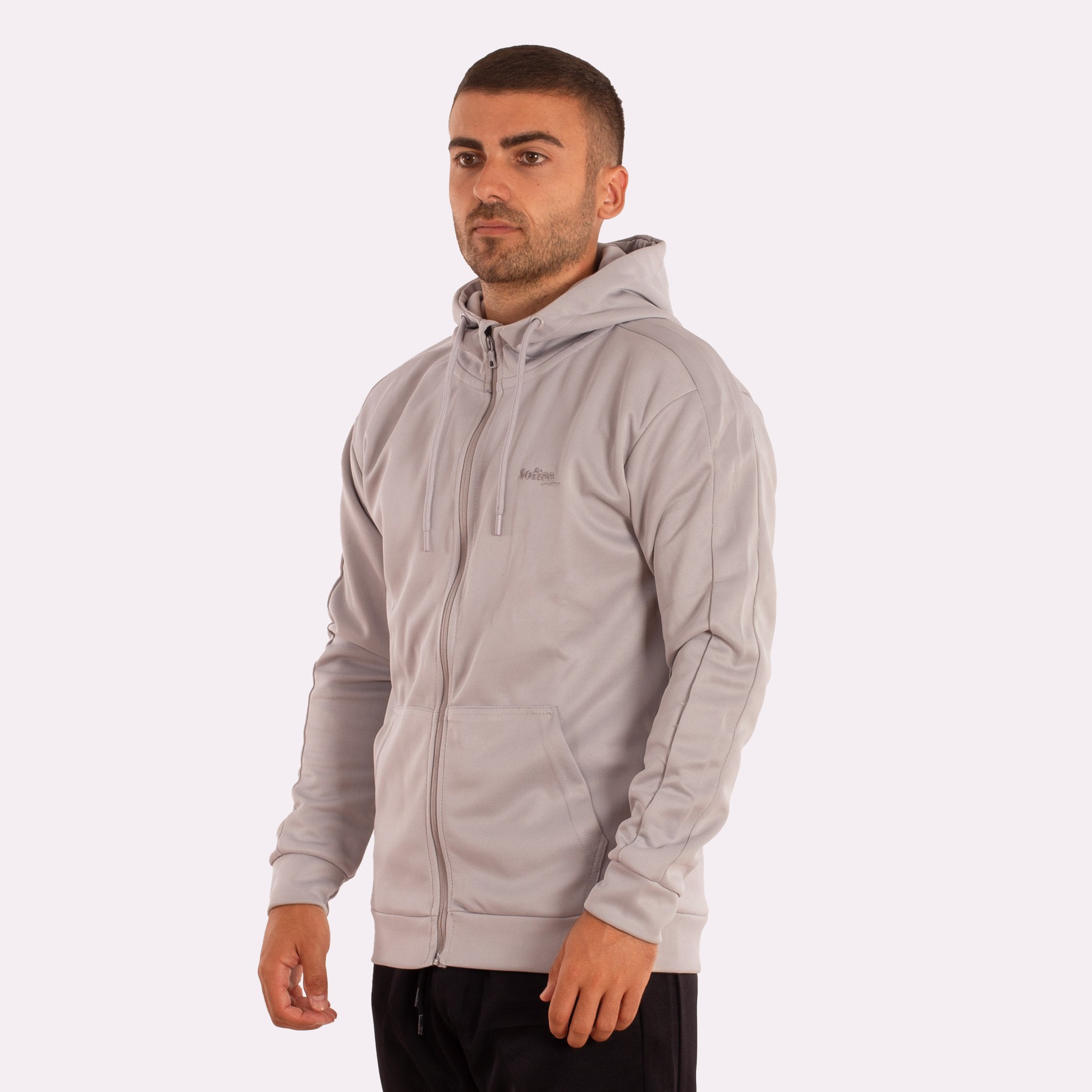chaqueta cremallera softee elegant adulto gris 1 CHAQUETA CREMALLERA SOFTEE ELEGANT ADULTO