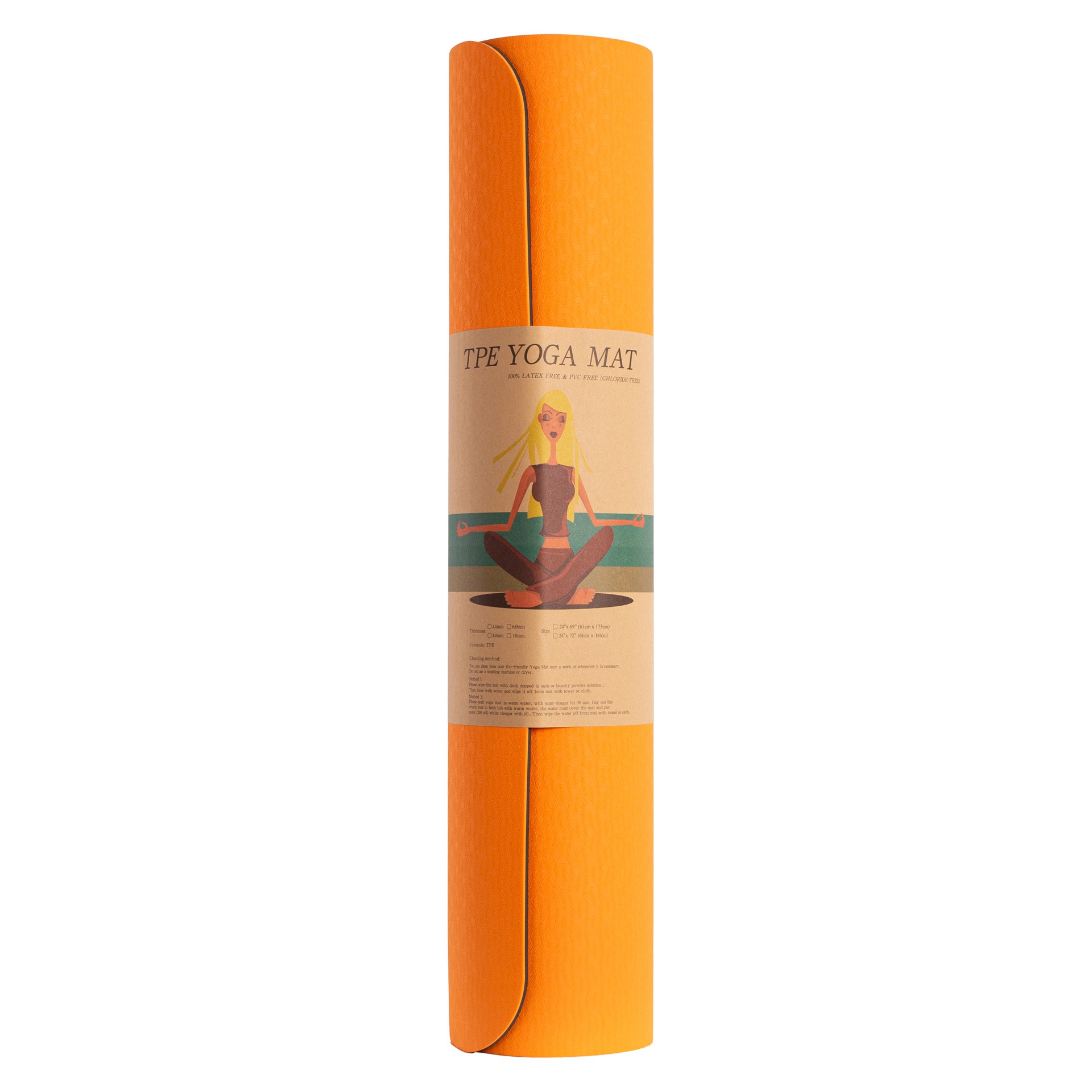 colchoneta pilates dual tpe naranja 1 COLCHONETA PILATES DUAL TPE