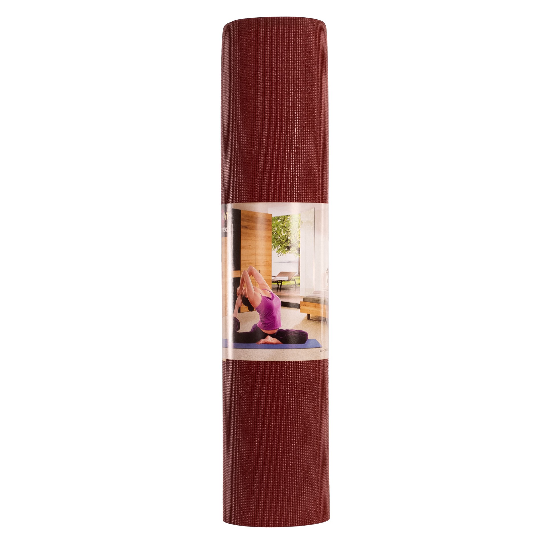 colchoneta yoga victoria 8mm 173x61x0,8 cm granate 1 COLCHONETA YOGA VICTORIA 8MM
