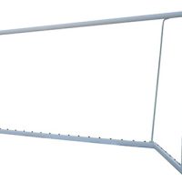 JUEGO PORTERÍAS ALUMINIO FÚTBOL 7  90 MM TRASLADABLES