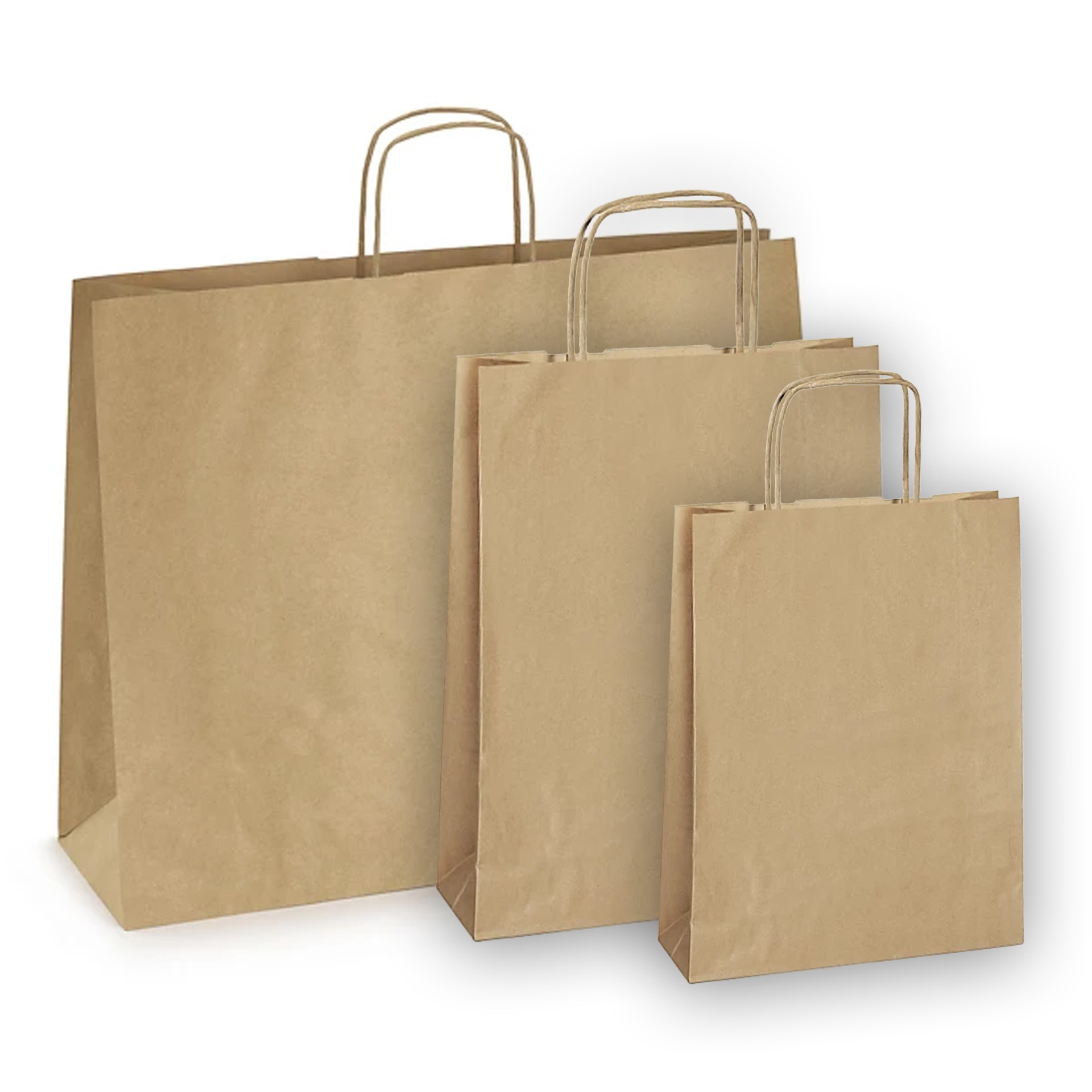 pack 50 bolsas papel reciclado maya marrón PACK 50 BOLSAS PAPEL RECICLADO MAYA