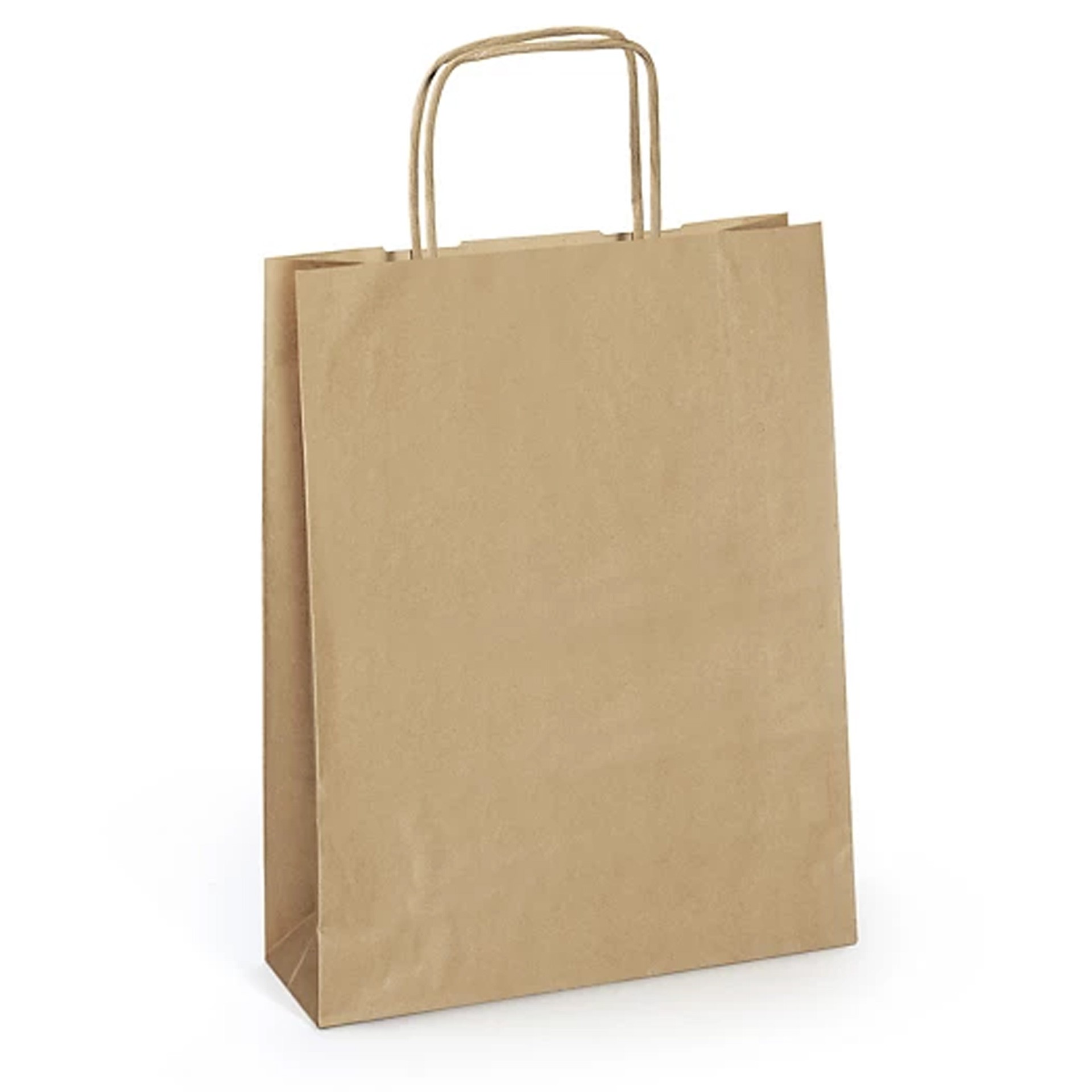 pack 50 bolsas papel reciclado maya marrón 32x40x12 cm PACK 50 BOLSAS PAPEL RECICLADO MAYA