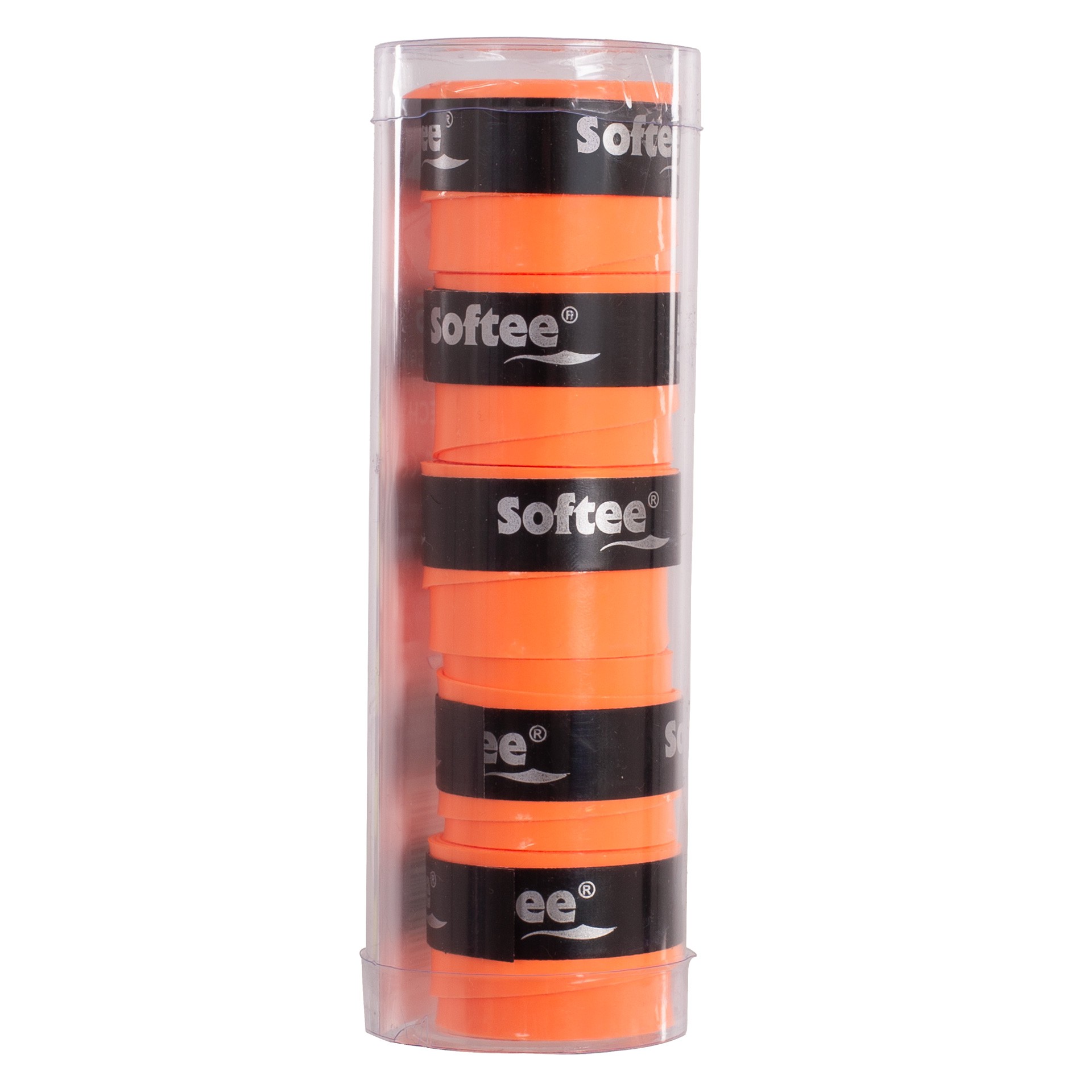 pack 5 overgrips lisos softee tech naranja fluor PACK 5 OVERGRIPS LISOS SOFTEE TECH