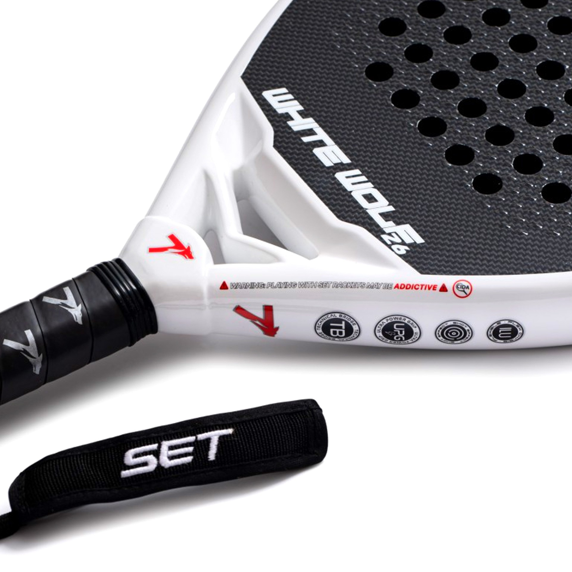 pala de pádel set white wolf 4 PALA DE PÁDEL SET WHITE WOLF