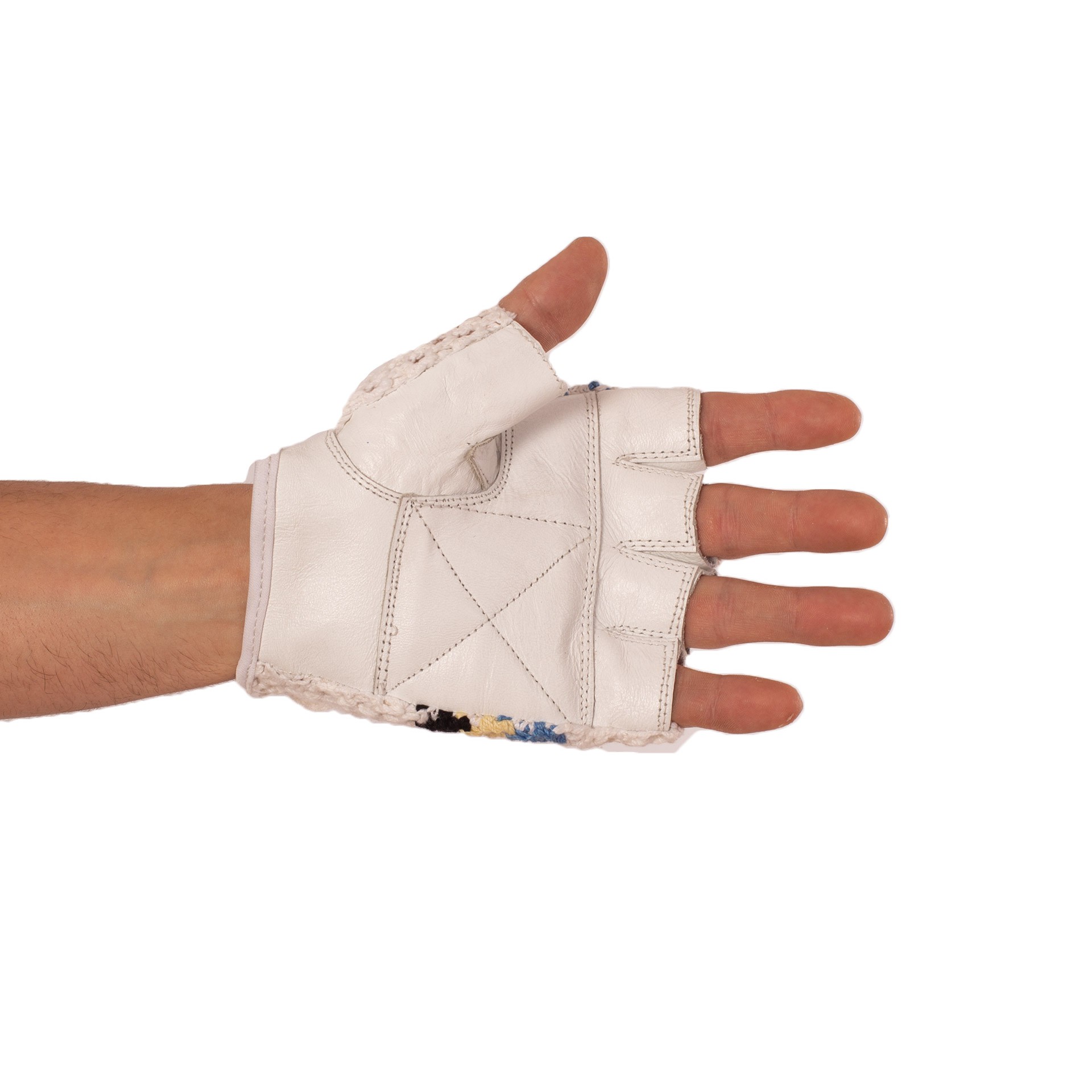 par de guantes rejilla blanco azul negro 5 PAR DE GUANTES REJILLA