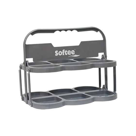 PORTABOTELLAS PLEGABLE DELUXE PARA 6 BOTELLAS