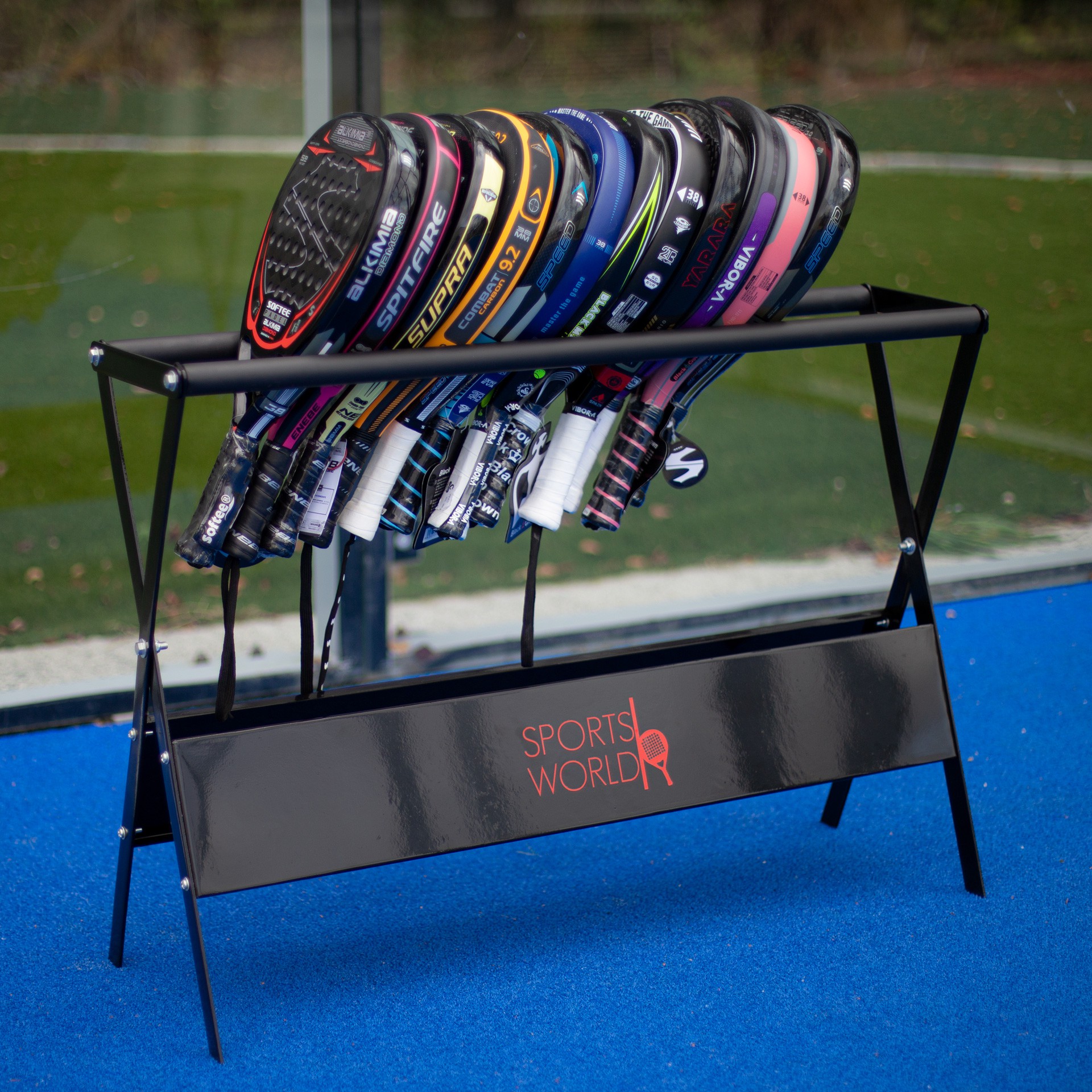soporte para palas de pádel/tenis/bádminton 1 SOPORTE PARA PALAS DE PÁDEL/TENIS/BÁDMINTON