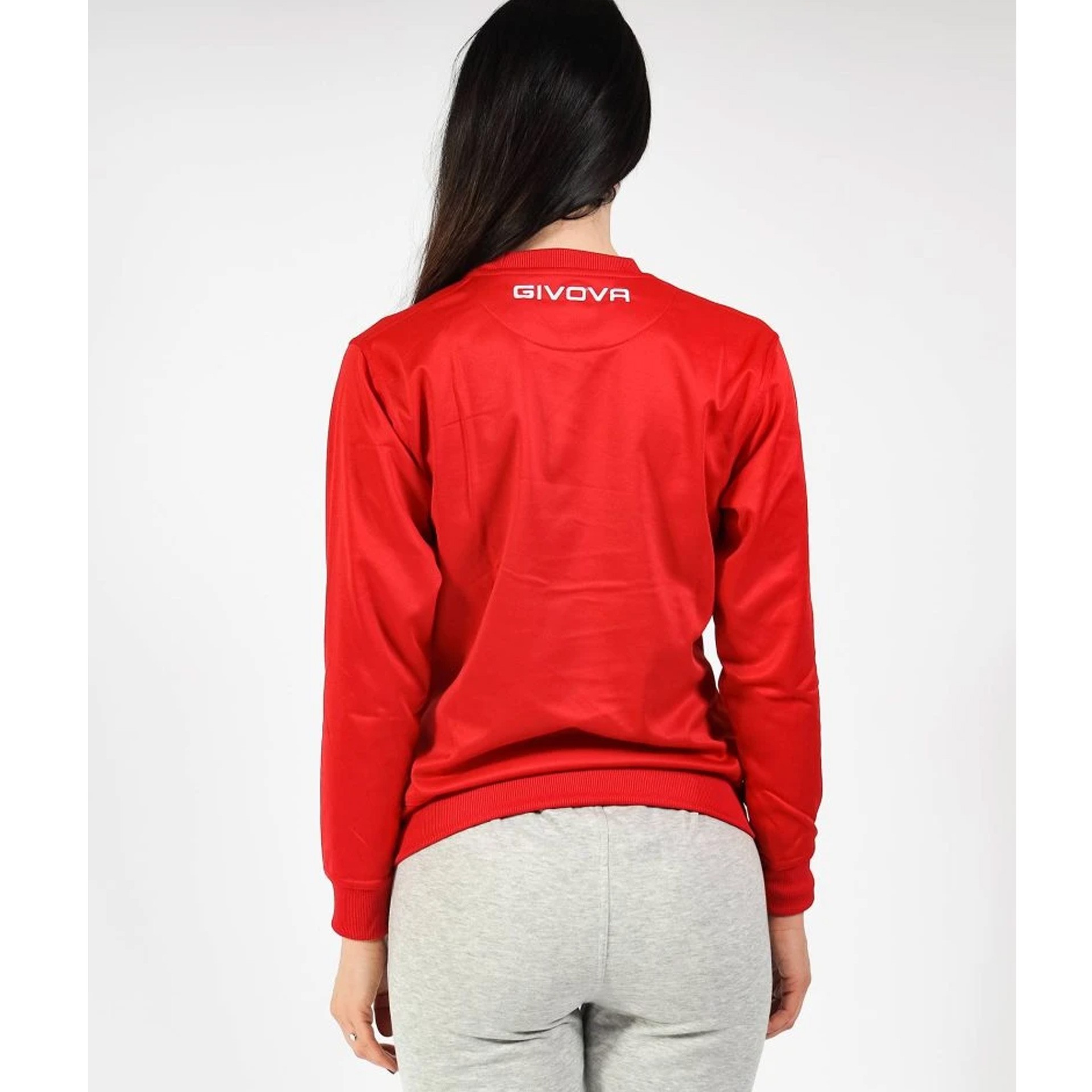 sudadera givova one cuello redondo rojo 3 SUDADERA GIVOVA ONE CUELLO REDONDO