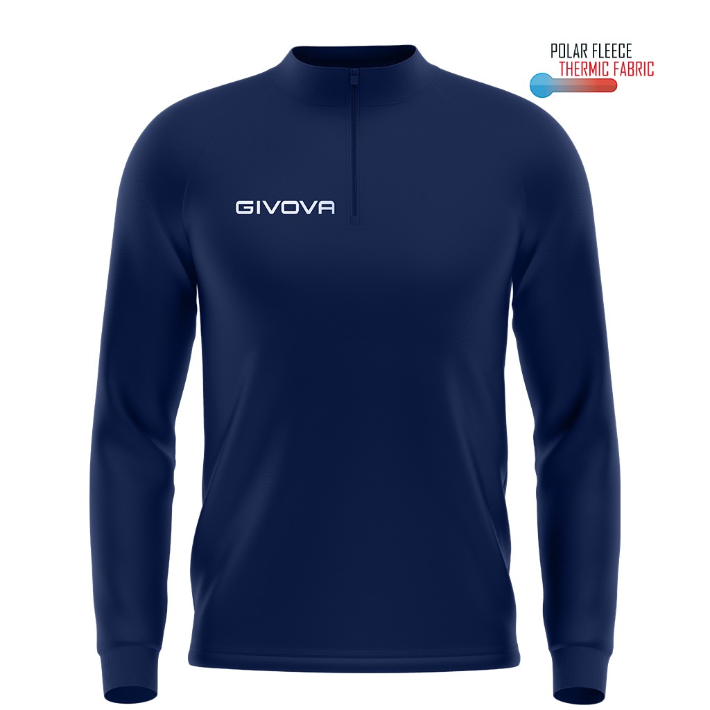 sudadera givova tecnica 500 media cremallera marino SUDADERA GIVOVA TECNICA 500 MEDIA CREMALLERA