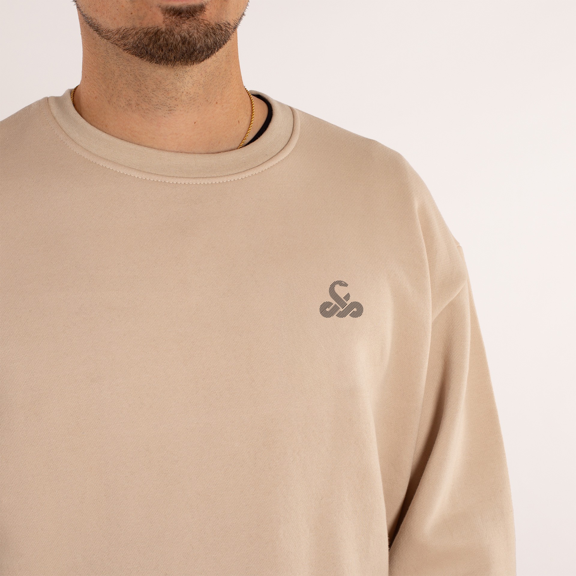 sudadera vibor-a cascabel beige 1 SUDADERA VIBOR-A CASCABEL
