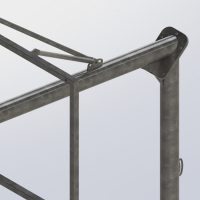 jgo canastas galvanizadas baloncesto monotubo new tubo 114 mm fijas con base anclaje-sin tablero,aro 2 JGO CANASTAS GALVANIZADAS BALONCESTO MONOTUBO NEW TUBO 114 MM FIJAS CON BASE ANCLAJE-SIN TABLERO,ARO
