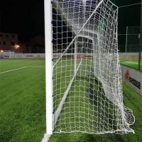 juego porterías aluminio fútbol 11 120x100 mm fijas 2 JUEGO PORTERÍAS ALUMINIO FÚTBOL 11 120X100 MM FIJAS