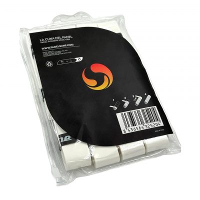 BLISTER DE 12 OVERGRIPS SANE LISOS BLANCOS