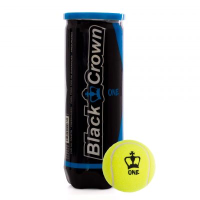 bote de 3 pelotas de pádel black crown one 7 BOTE DE 3 PELOTAS DE PÁDEL BLACK CROWN ONE