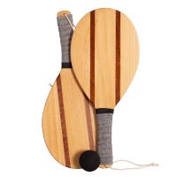 JUEGO DE 2 PALAS DE PLAYA MADERA SOFTEE RETRO