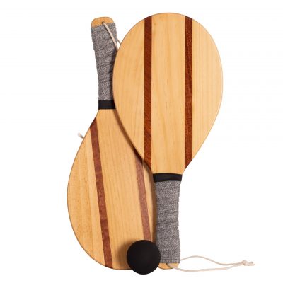 JUEGO DE 2 PALAS DE PLAYA MADERA SOFTEE RETRO