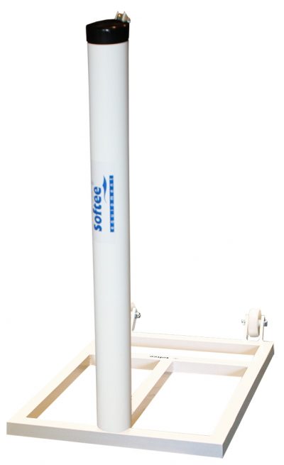JUEGO POSTES TENIS TRASLADABLES ALUMINIO Ø 90MM