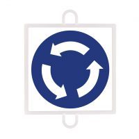 PANEL DE SEÑALIZACIÓN TRÁFICO DE OBLIGACIÓN Nº 4 INTERSECCIÓN