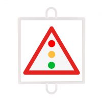 PANEL DE SEÑALIZACIÓN TRÁFICO DE PELIGRO Nº 10 SEMÁFOROS