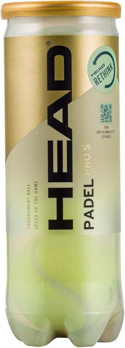 BOTE 3 PELOTAS PÁDEL HEAD PADEL PRO S