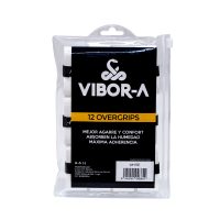 bolsa de 12 overgrips vibor-a lisos blanco BOLSA DE 12 OVERGRIPS VIBOR-A LISOS