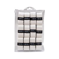 bolsa de 12 overgrips vibor-a lisos blanco 1 BOLSA DE 12 OVERGRIPS VIBOR-A LISOS