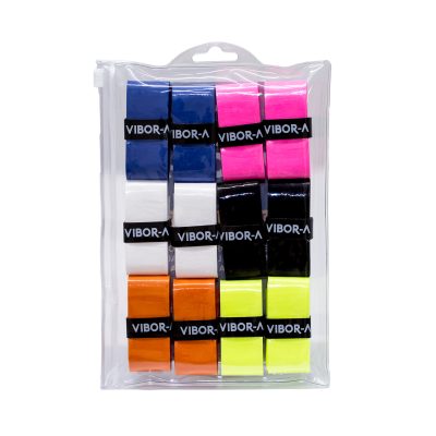 bolsa de 12 overgrips vibor-a lisos multicolor BOLSA DE 12 OVERGRIPS VIBOR-A LISOS