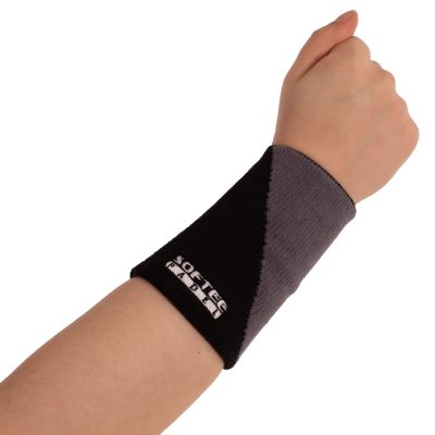 muñequera ancha softee padel balance negro gris MUÑEQUERA ANCHA SOFTEE PADEL BALANCE
