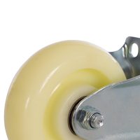 RUEDA DE NYLON FIJA CON ESTRUCTURA METÁLICA
