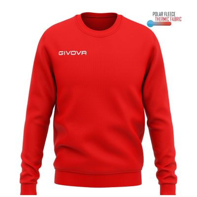 sudadera givova one cuello redondo rojo 7 SUDADERA GIVOVA ONE CUELLO REDONDO